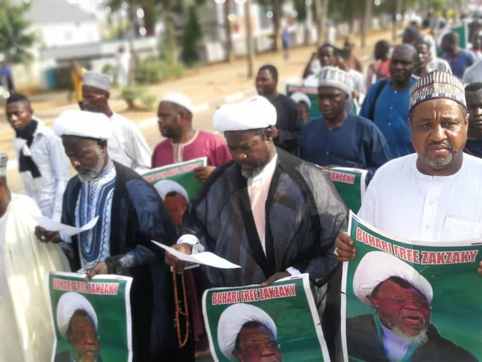  dfree zakzaky protest in abuja on 29th of April 2019